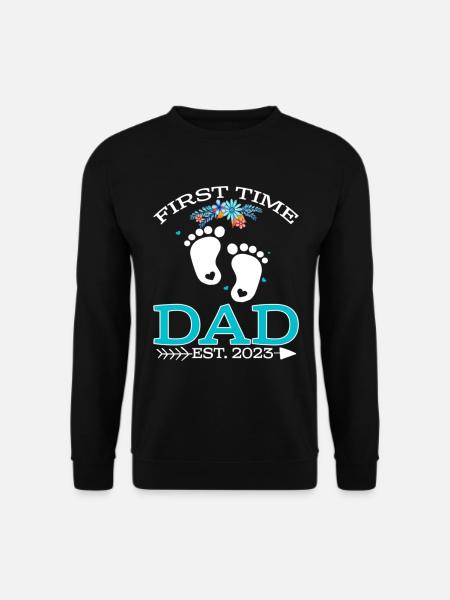 First Time Dad 2023 - Unisex Sweatshirt - black