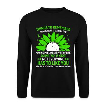 Things To Remember Tomorrow - Unisex Sweatshirt - black - Front - Alina (178cm) & Michal (187cm)