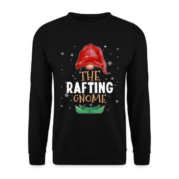 The Rafting Gnome Family Matching Christmas - Unisex Sweatshirt - black - Front - Alina (178cm) & Michal (187cm)