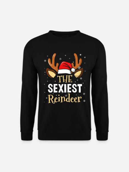 The sexiest Reindeer Family Matching Christmas - Unisex Pullover - Schwarz