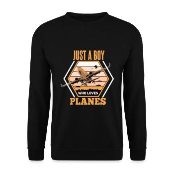 Cool Flying Pilot Slogan Design - Sweat-shirt Unisexe - noir - Devant - Alina (178cm) & Michal (187cm)