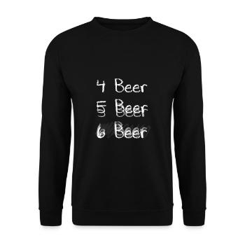 Drôle de fête de l’alcool de bière en disant - Sweat-shirt Unisexe - noir - Devant - Alina (178cm) & Michal (187cm)