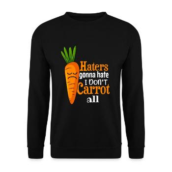Funny Sayings Illustration Design - Unisex Sweatshirt - black - Front - Alina (178cm) & Michal (187cm)