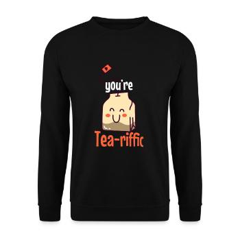 Funny Sayings Illustration Design - Unisex Sweatshirt - black - Front - Alina (178cm) & Michal (187cm)