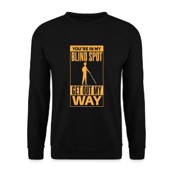 Lutiger aveuglement humoristique disant - Sweat-shirt Unisexe - noir - Devant - Alina (178cm) & Michal (187cm)