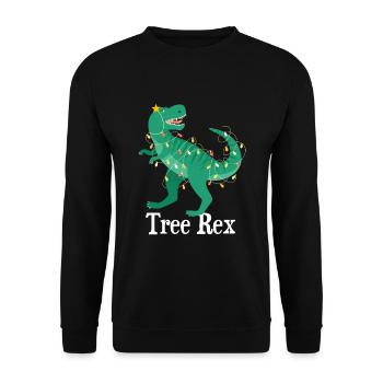 Motif de Noël amusant pour Noël - Sweat-shirt Unisexe - noir - Devant - Alina (178cm) & Michal (187cm)
