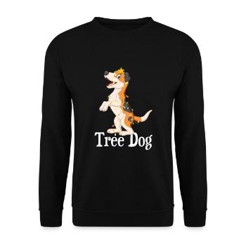 Motif de Noël amusant pour Noël - Sweat-shirt Unisexe - noir - Devant - Alina (178cm) & Michal (187cm)