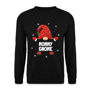 Noël Nain Maman Gnome Noël Familles - Sweat-shirt Unisexe - noir - Devant - Alina (178cm) & Michal (187cm)
