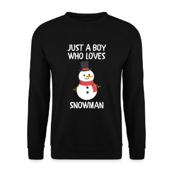 Joyeux Noël Drôle de Chemise de Noël - Sweat-shirt Unisexe - noir - Devant - Alina (178cm) & Michal (187cm)