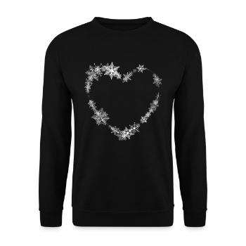 Joyeux Noël Drôle de Chemise de Noël - Sweat-shirt Unisexe - noir - Devant - Alina (178cm) & Michal (187cm)