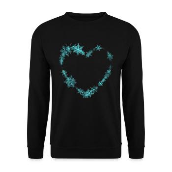 Joyeux Noël Drôle de Chemise de Noël - Sweat-shirt Unisexe - noir - Devant - Alina (178cm) & Michal (187cm)