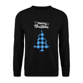 Joyeux Noël Drôle de Chemise de Noël - Sweat-shirt Unisexe - noir - Devant - Alina (178cm) & Michal (187cm)