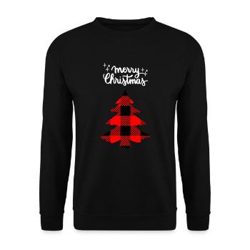 Joyeux Noël Drôle de Chemise de Noël - Sweat-shirt Unisexe - noir - Devant - Alina (178cm) & Michal (187cm)