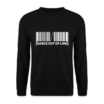 Danse de la série Barcode - Sweat-shirt Unisexe - noir - Devant - Alina (178cm) & Michal (187cm)