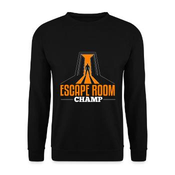 Cool Escape Room Dire Design - Sweat-shirt Unisexe - noir - Devant - Alina (178cm) & Michal (187cm)