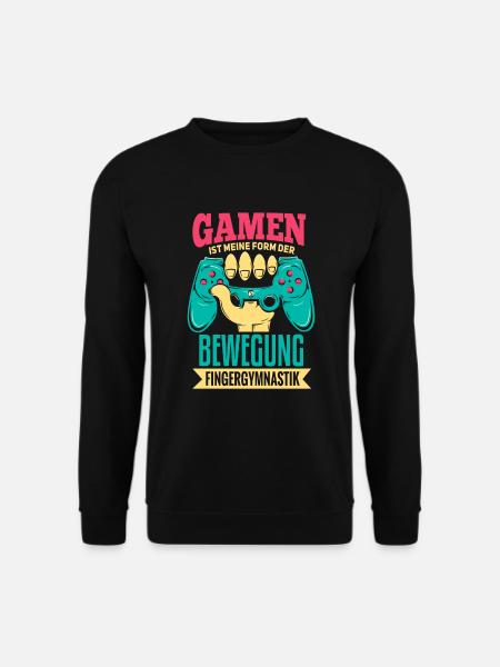 Cooles Gamer Zocker Spruch Design - Unisex Pullover - Schwarz