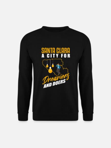 Santa Clara San Francisco Usa Design - Unisex Pullover - Schwarz