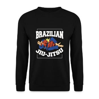 Brasilianisches Jiu-Jitsu - Unisex Pullover - Schwarz - Vorne - Alina (178cm) & Michal (187cm)