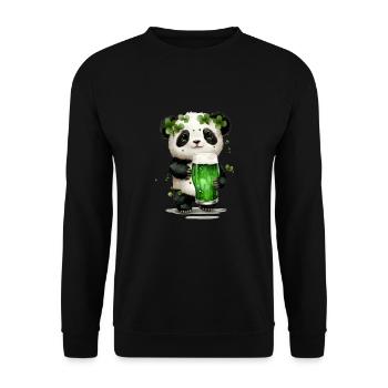 La Saint-Patrick en Irlande applaudit pour de bon - Sweat-shirt Unisexe - noir - Devant - Alina (178cm) & Michal (187cm)