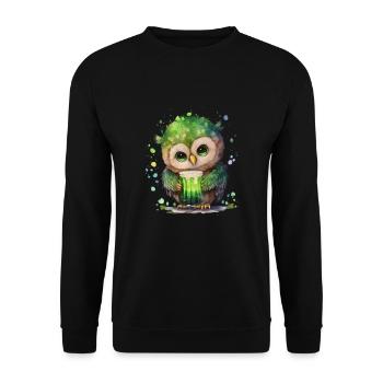 La Saint-Patrick en Irlande applaudit pour de bon - Sweat-shirt Unisexe - noir - Devant - Alina (178cm) & Michal (187cm)