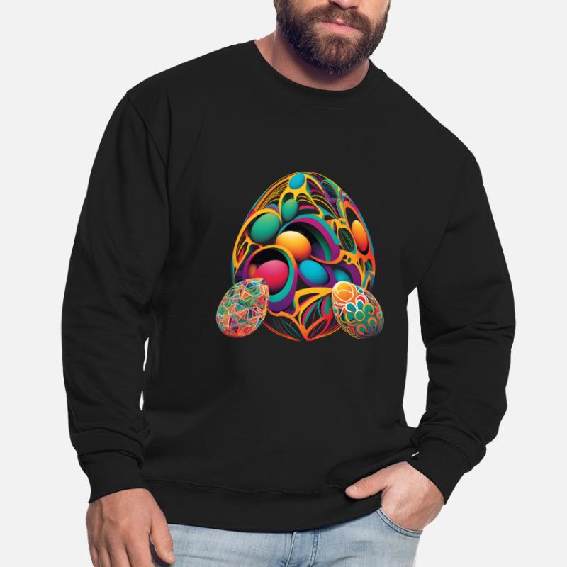 Eine abstrakte Interpretation von tollen Easter Eggs Unisex Pullover