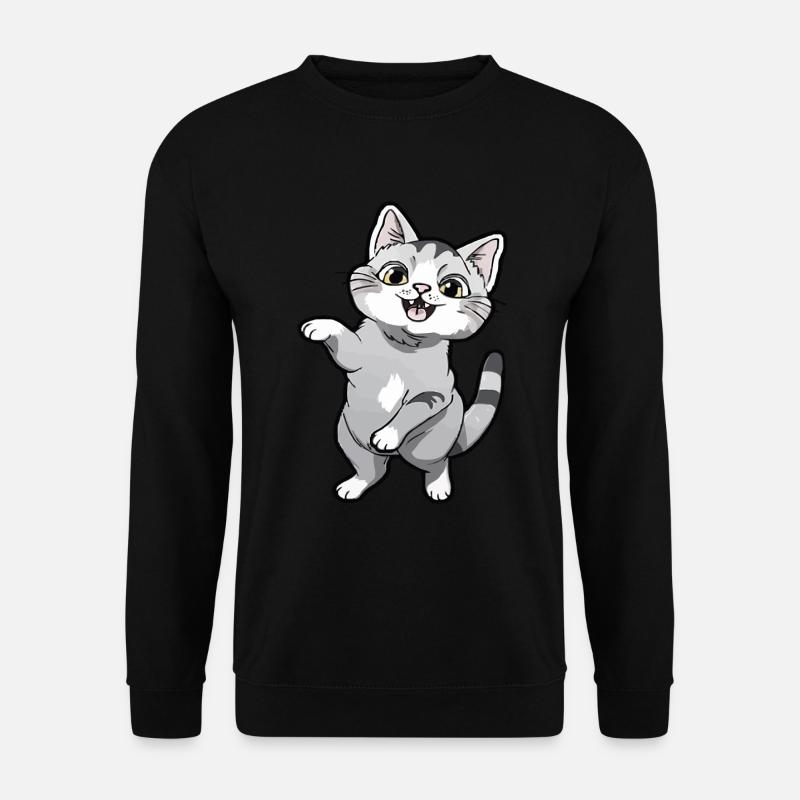 Dancing kitten for cat lovers - Unisex Sweatshirt - black
