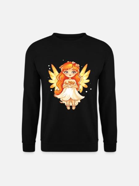 Fee Engel Magisch Engelsflügel Zauberhaft - Unisex Pullover - Schwarz
