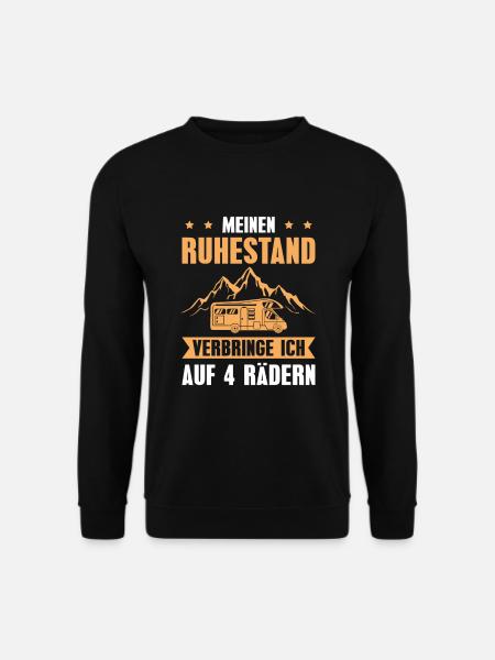 Ruhestand Pension Camping Camper in Rente - Unisex Pullover - Schwarz