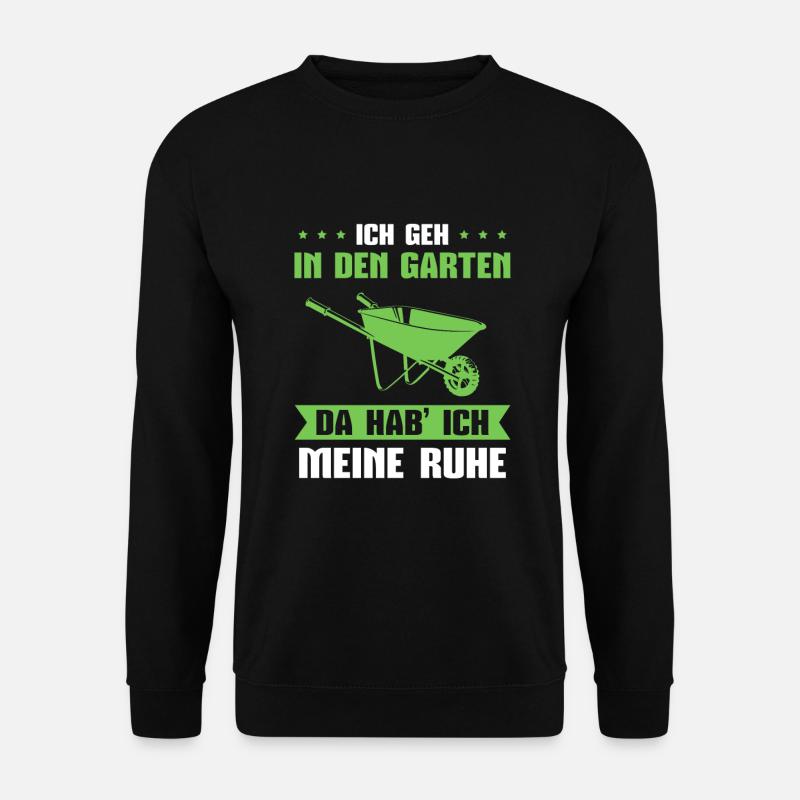 Garten Da hab ich meine Ruhe Gärtner - Unisex Pullover - Schwarz
