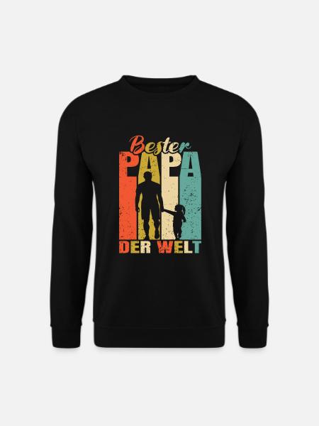 Bester Papa der Welt 1 Kind Ehemann Papa - Unisex Pullover - Schwarz