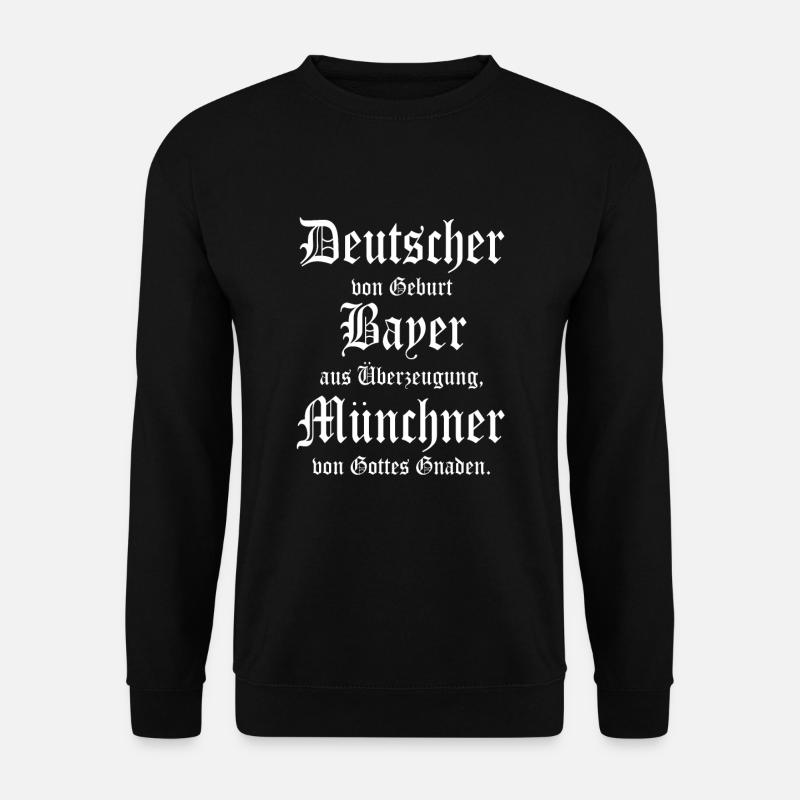 Cooler Bayer Münchner Spruch - Unisex Pullover - Schwarz