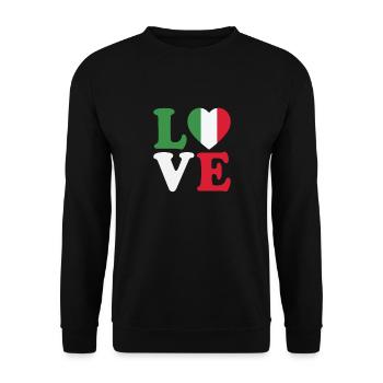 Italie Italie Italie Cadeaux Femme & Homme - Sweat-shirt Unisexe - noir - Devant - Alina (178cm) & Michal (187cm)