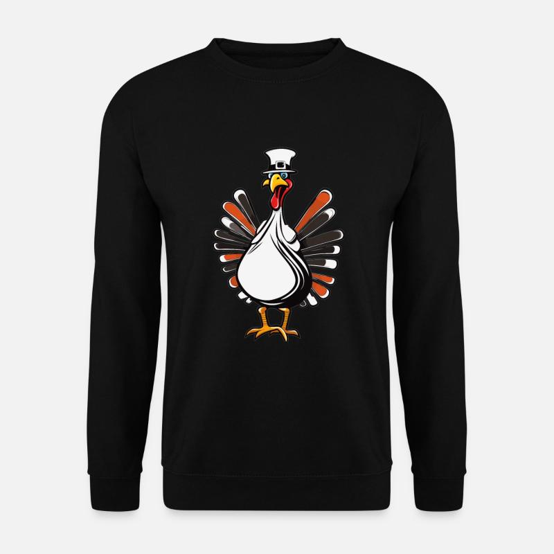 Dankbar Gesegnet Frohes Thanksgiving Erntedankfest - Unisex Pullover - Schwarz