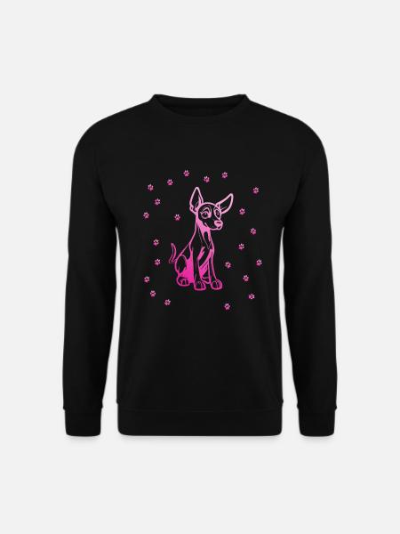Doberman Pinscher with small paws - Unisex Sweatshirt - black