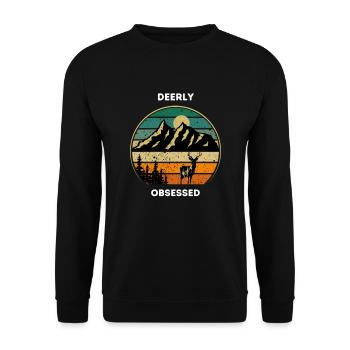 Unique Hunt - Unisex Sweatshirt - black - Front - Alina (178cm) & Michal (187cm)