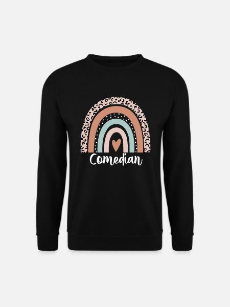 Comedian Rainbow Leopard Funny Comedian - Unisex Sweatshirt - black