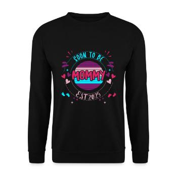 Maman et Maman 2025 Bientôt maman 2025 - Sweat-shirt Unisexe - noir - Devant - Alina (178cm) & Michal (187cm)