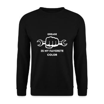 Mechanic funny sayings - Unisex Sweatshirt - black - Front - Alina (178cm) & Michal (187cm)