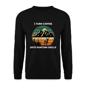 Unique Hunt - Unisex Sweatshirt - black - Front - Alina (178cm) & Michal (187cm)