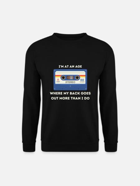 Retro -sarkastisches Alter Spruch - Unisex Pullover - Schwarz