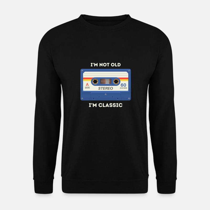 Retro Sarcastic Age Saying - Unisex Sweatshirt - black