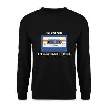 Dicton rétro sarcastique de l’âge - Sweat-shirt Unisexe - noir - Devant - Alina (178cm) & Michal (187cm)