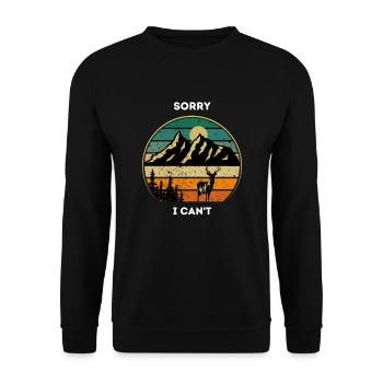 Unique Hunt - Unisex Sweatshirt - black - Front - Alina (178cm) & Michal (187cm)