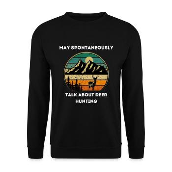 Unique Hunt - Unisex Sweatshirt - black - Front - Alina (178cm) & Michal (187cm)