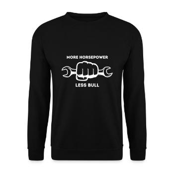Mechanic funny sayings - Unisex Sweatshirt - black - Front - Alina (178cm) & Michal (187cm)