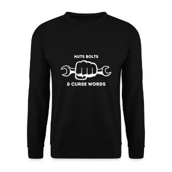 Mechanic funny sayings - Unisex Sweatshirt - black - Front - Alina (178cm) & Michal (187cm)