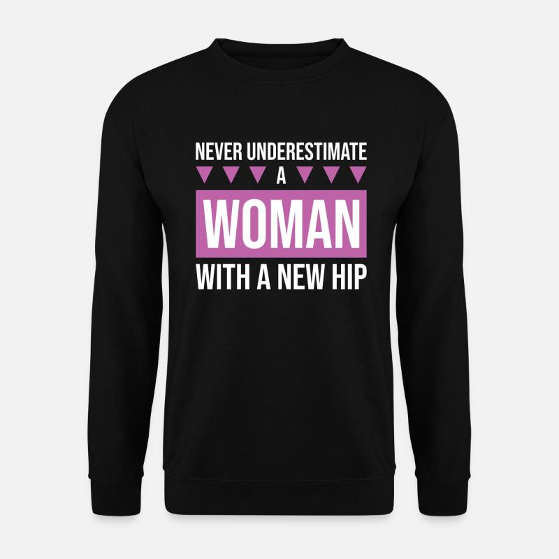 Hip Replacement Surgery Arthroplasty - Unisex Sweatshirt - black