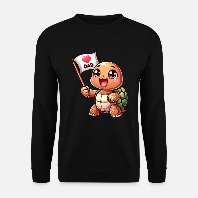 Best Turtle Dad Ever - Unisex Sweatshirt - black