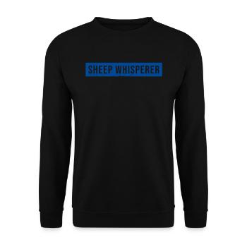 Sheep Whisperer Sheep - Unisex Sweatshirt - black - Front - Alina (178cm) & Michal (187cm)