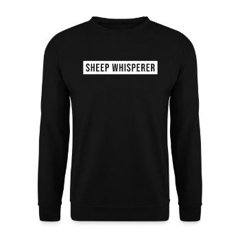 Sheep Whisperer Sheep - Unisex Sweatshirt - black - Front - Alina (178cm) & Michal (187cm)